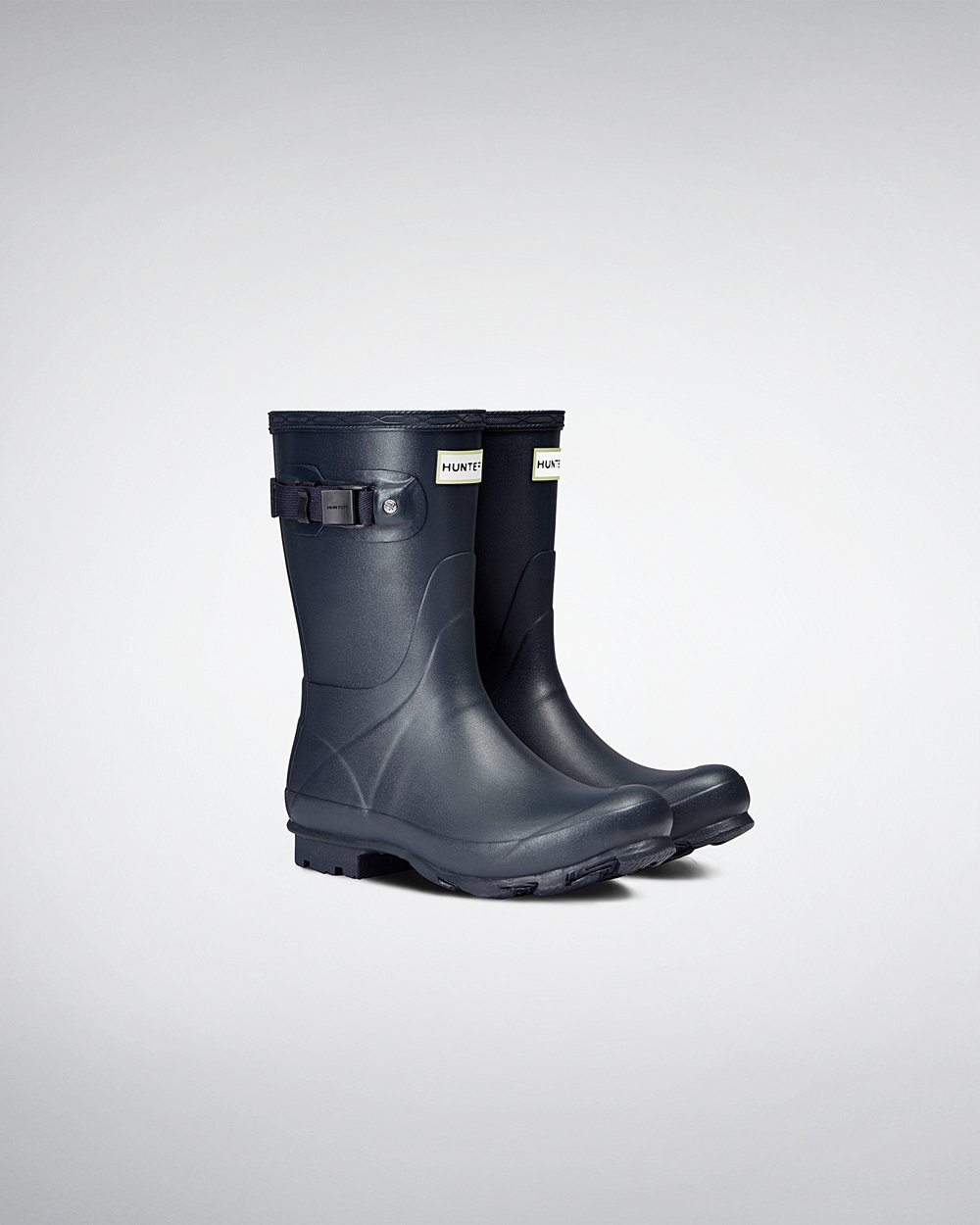 Womens Hunter Short Rain Boots Navy - Norris Field - 2601978-MZ